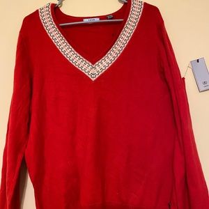 NWT red Izod sweater!